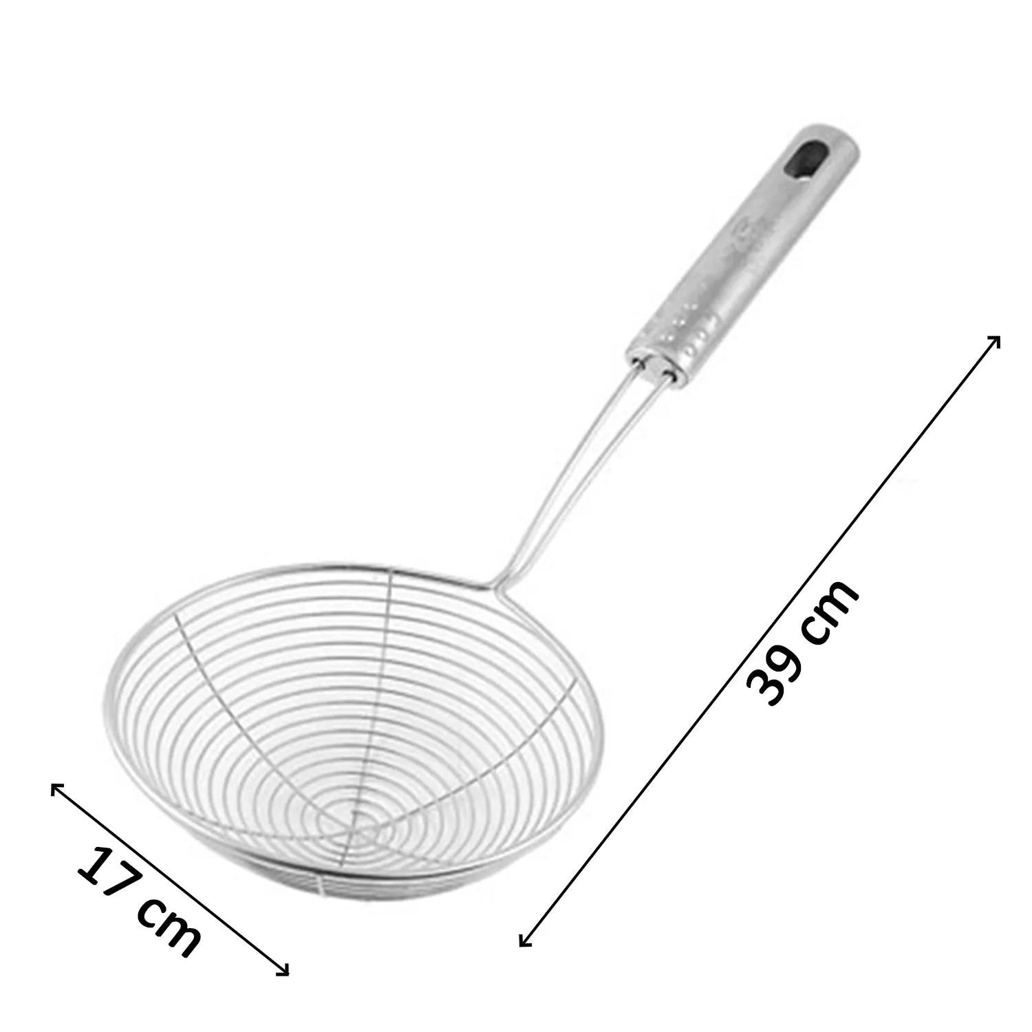 2357 Round Stainless Steel Deep Fry  / Mesh Strainer