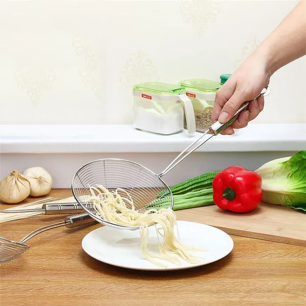 2357 Round Stainless Steel Deep Fry  / Mesh Strainer