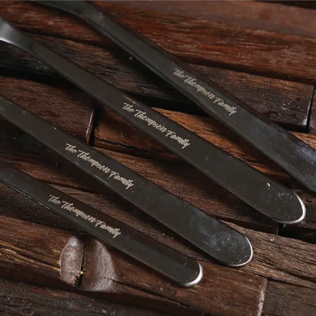 24 Pcs Personalised Cutlery Set With Wood Box