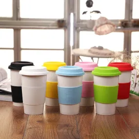 400ml Ceramic Tumbler with Sleeve