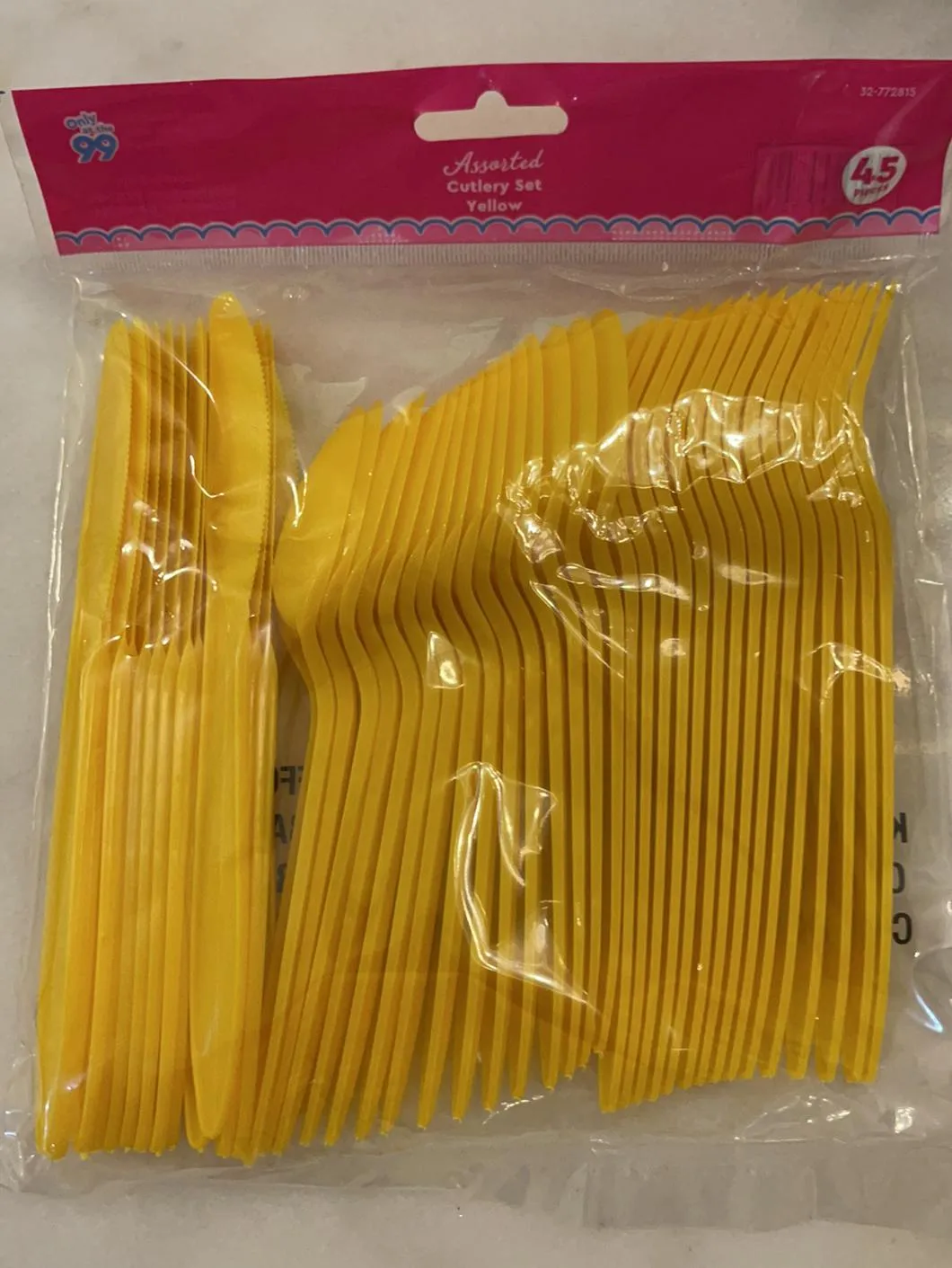 Assorted Cutlery Set - 45pcs (Spoon, Fork, Knife)