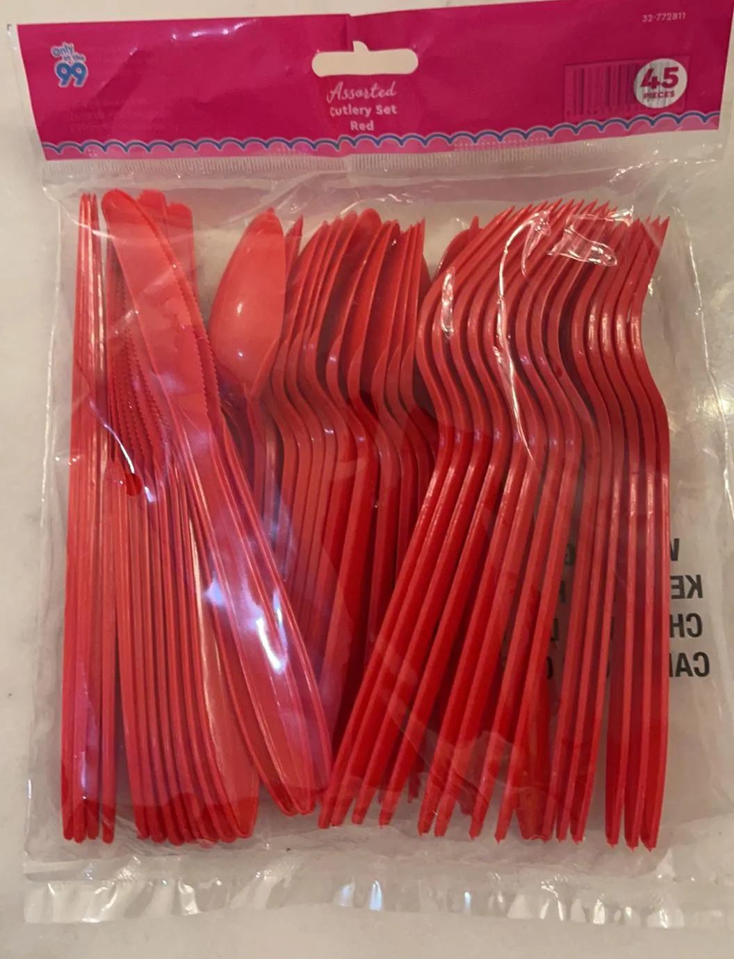 Assorted Cutlery Set - 45pcs (Spoon, Fork, Knife)