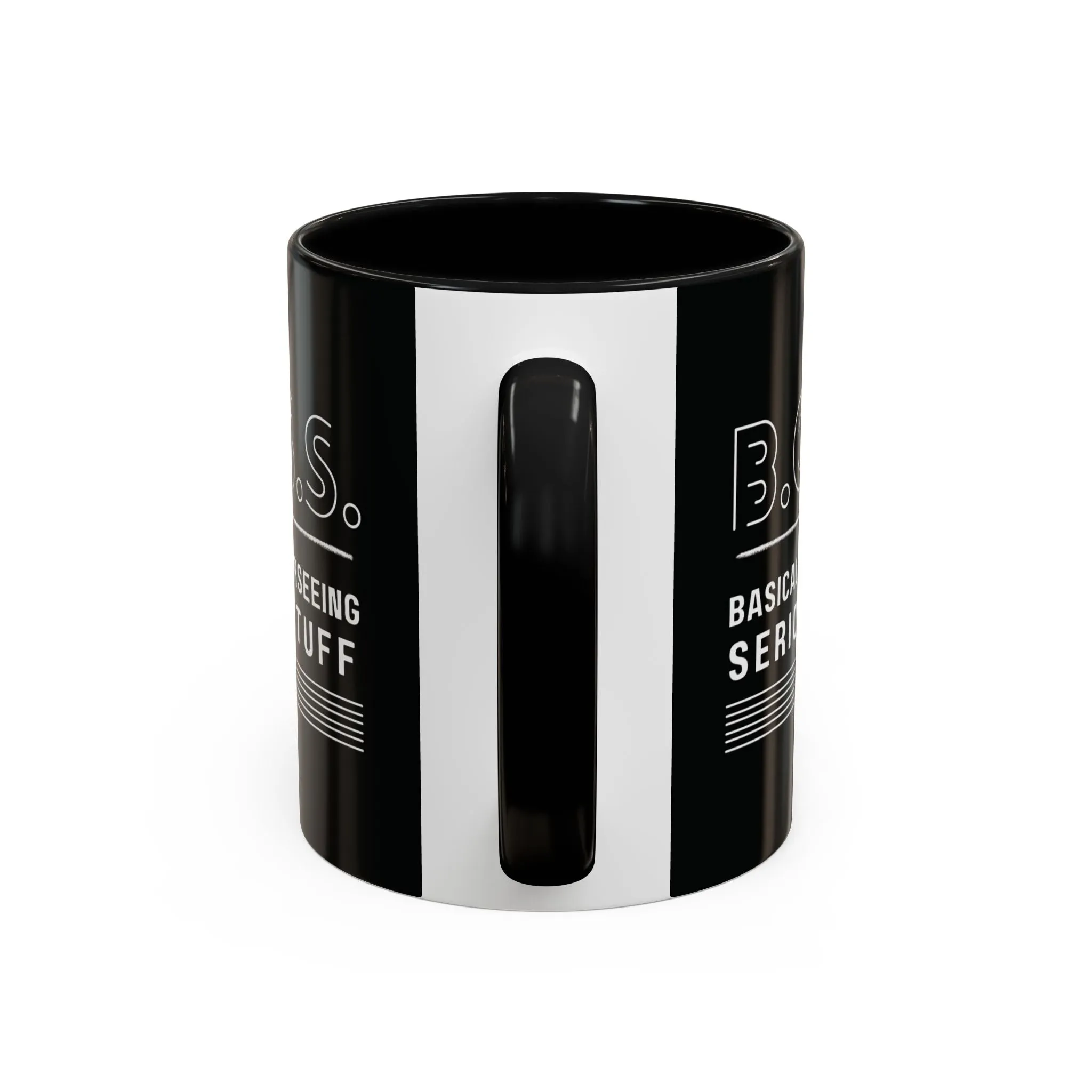 B.O.S.S. Black Ceramic Mug 11oz - Boss Gift for Entrepreneurs, CEO Coffee Cup, Motivational Office Mug, Business Owner Gift, Leadership Drinkware