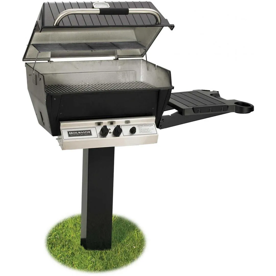 Broilmaster Deluxe Series 27-Inch In-Ground Natural Gas Grill with 2 Standard Burners in Black (H3PK2N)