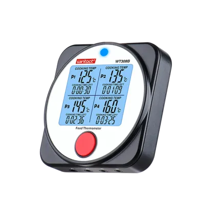 Food Thermometer With Stainless Steel Probe | Wireless Temperature Meter For Kitchen.
