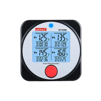 Food Thermometer With Stainless Steel Probe | Wireless Temperature Meter For Kitchen.