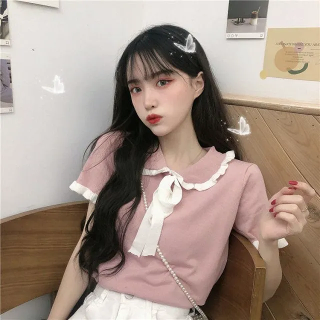 Harajuku Peter Pan Collar Shirt