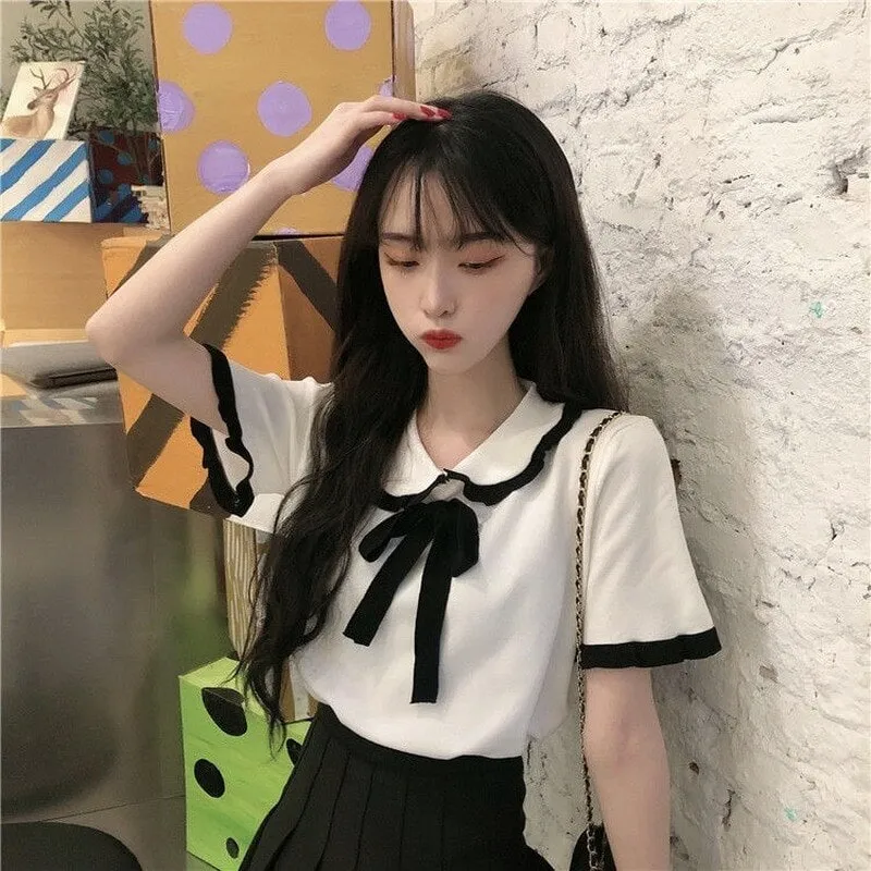 Harajuku Peter Pan Collar Shirt