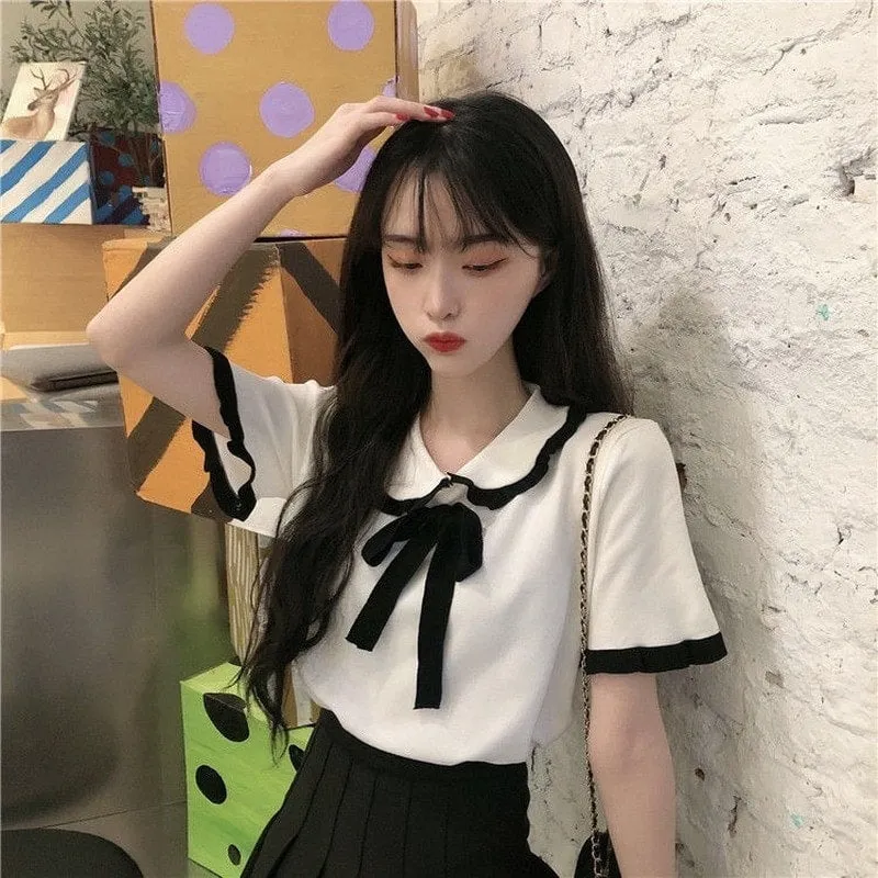 Harajuku Peter Pan Collar Shirt