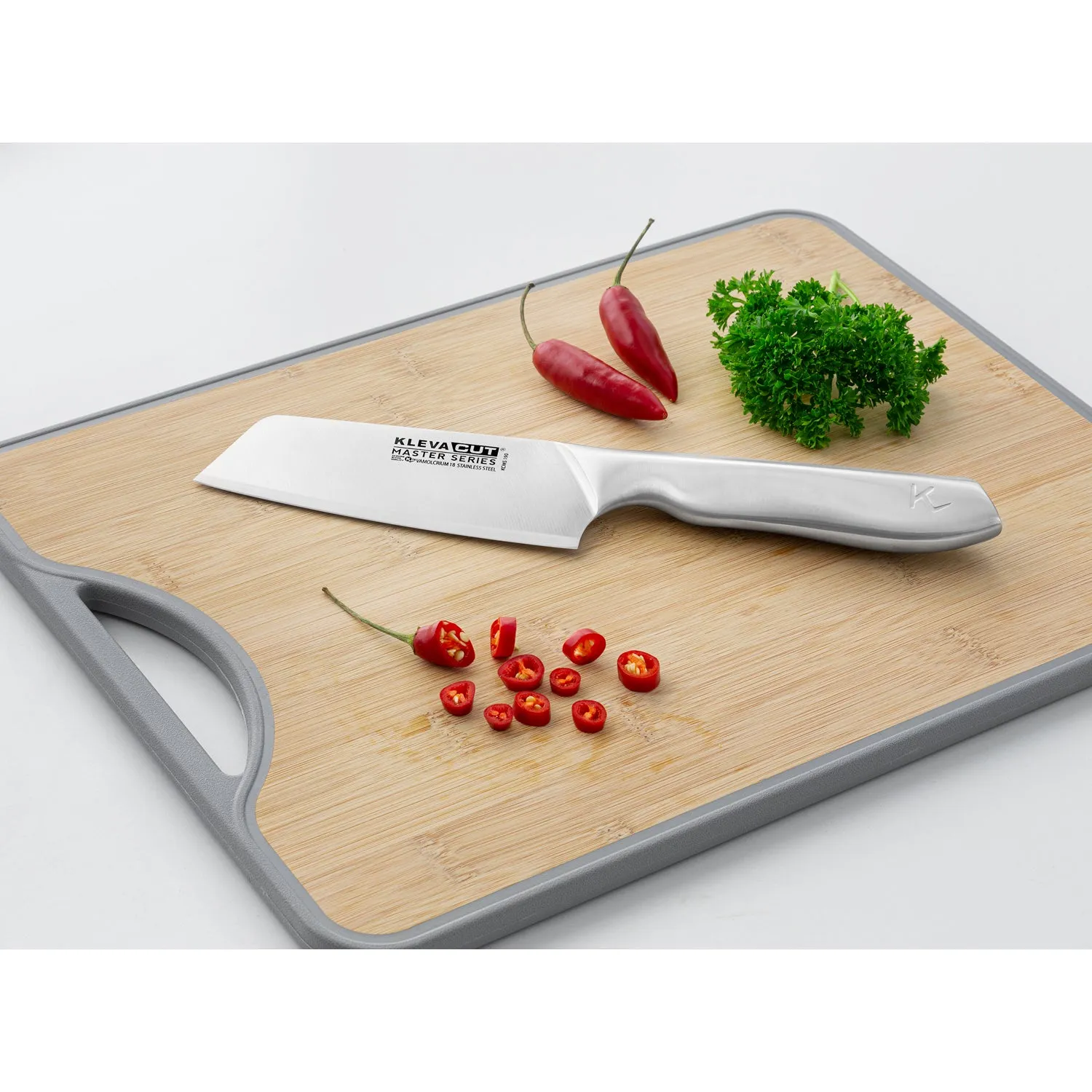 KlevaCut® Speciality 4pc Knife Set - Cleaver, Vegetable, Fillet & Oriental Knives