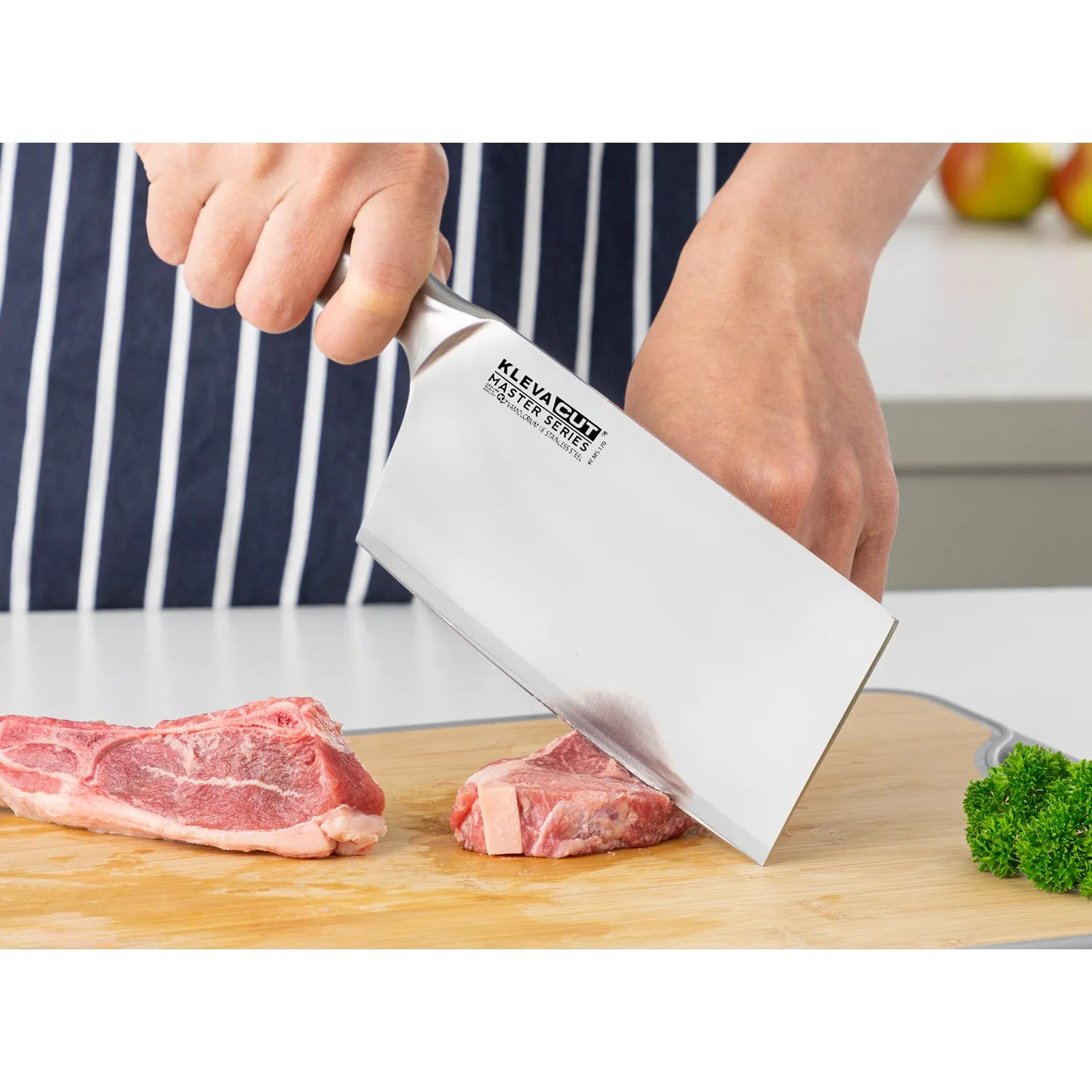 KlevaCut® Speciality 4pc Knife Set - Cleaver, Vegetable, Fillet & Oriental Knives