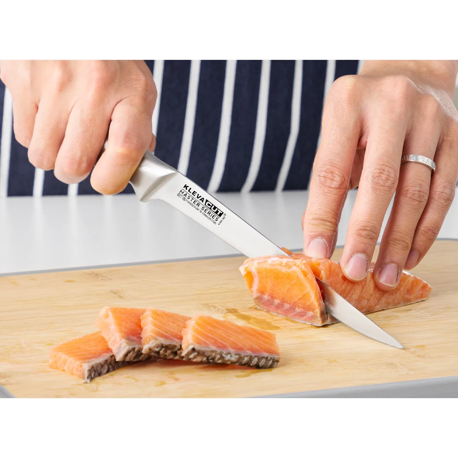 KlevaCut® Speciality 4pc Knife Set - Cleaver, Vegetable, Fillet & Oriental Knives