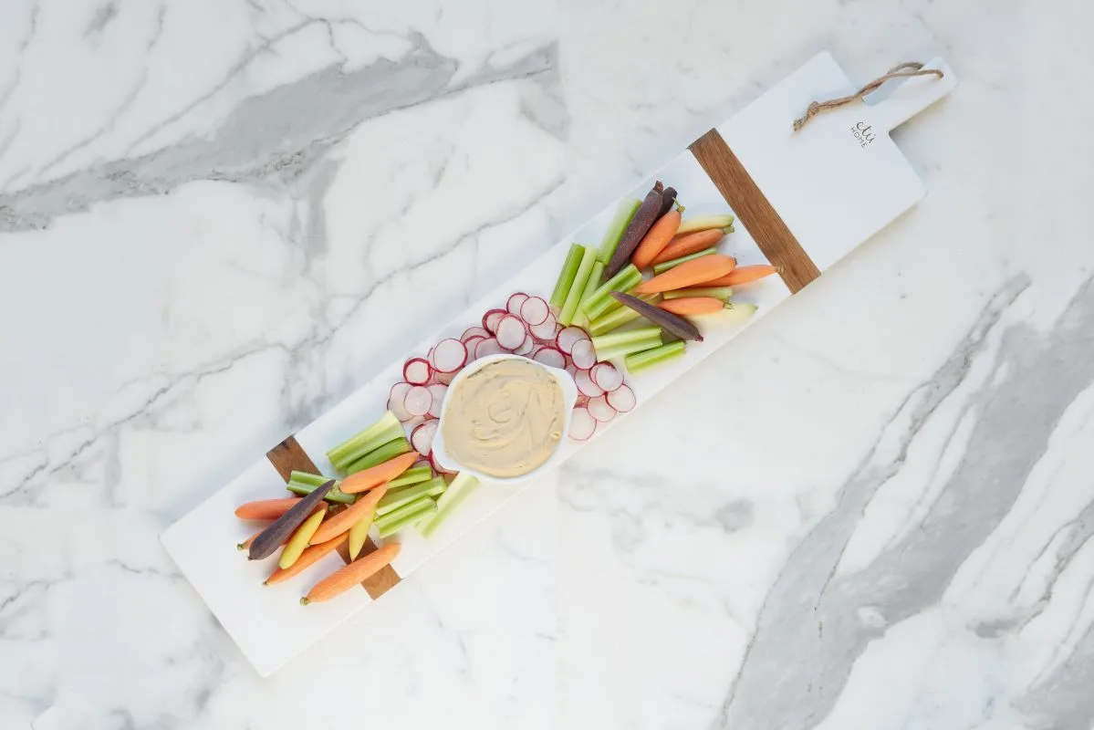 Large Serving Board in White