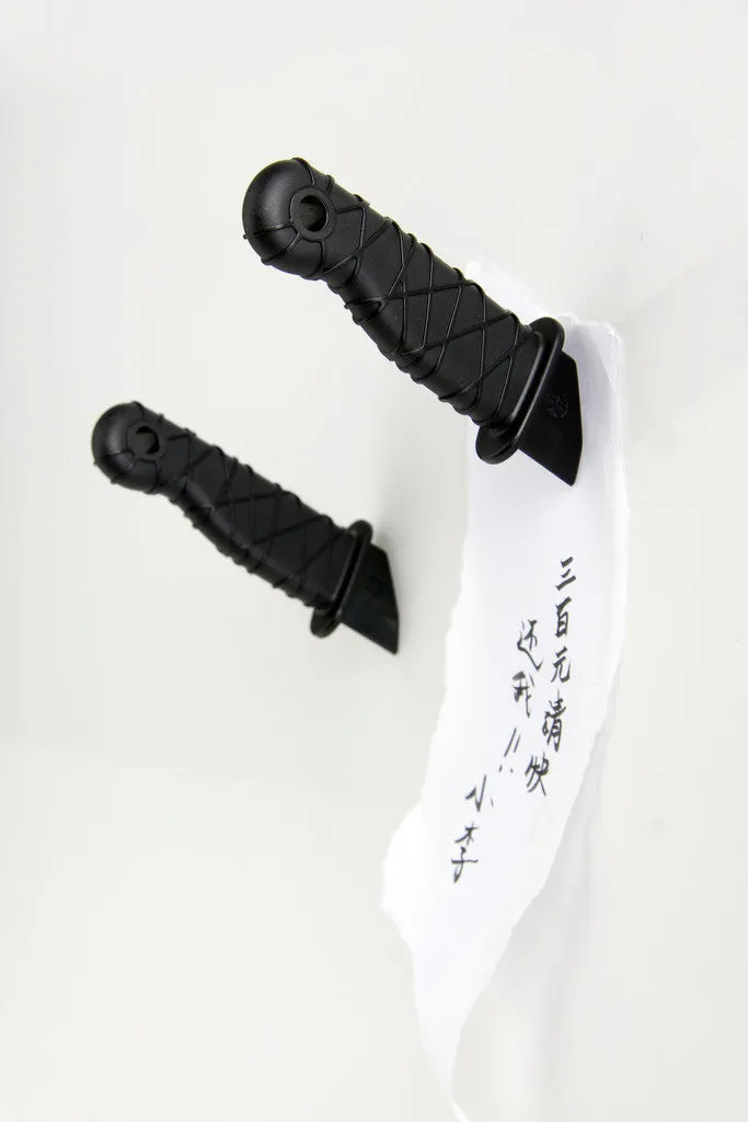 Ninja Knife Magnets - Black