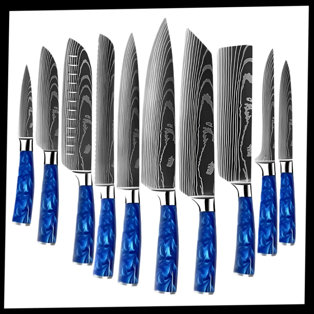 Ocean Blue Japanese Knives