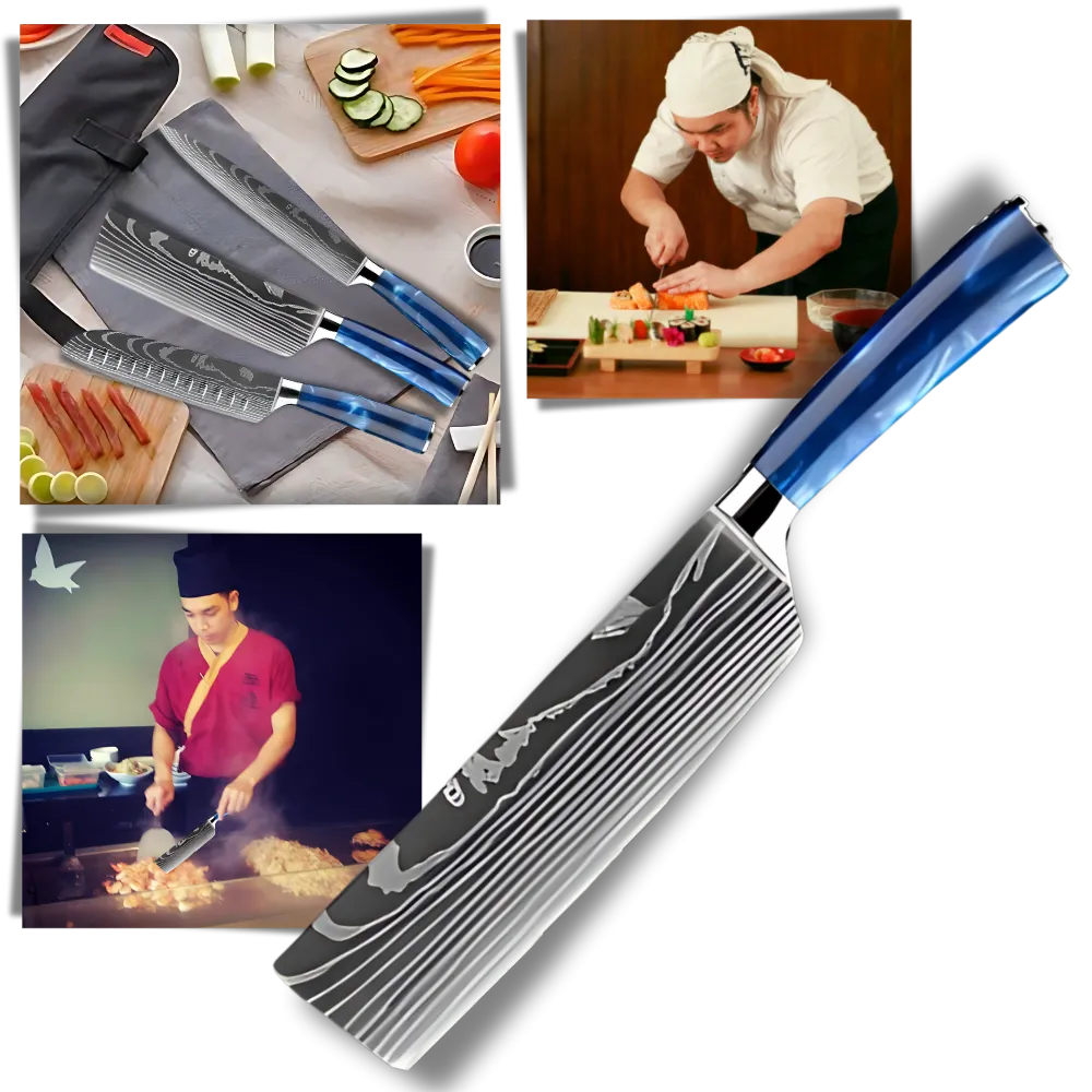 Ocean Blue Japanese Knives