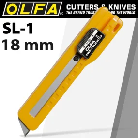 OLFA® Cutter: 18mm SLIDE MECHANISM UTILITY SNAP OFF (CTR SL1)