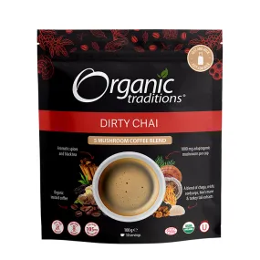 Organic Traditions Dirty Chai 5 Mushroom Coffee Blend 100g