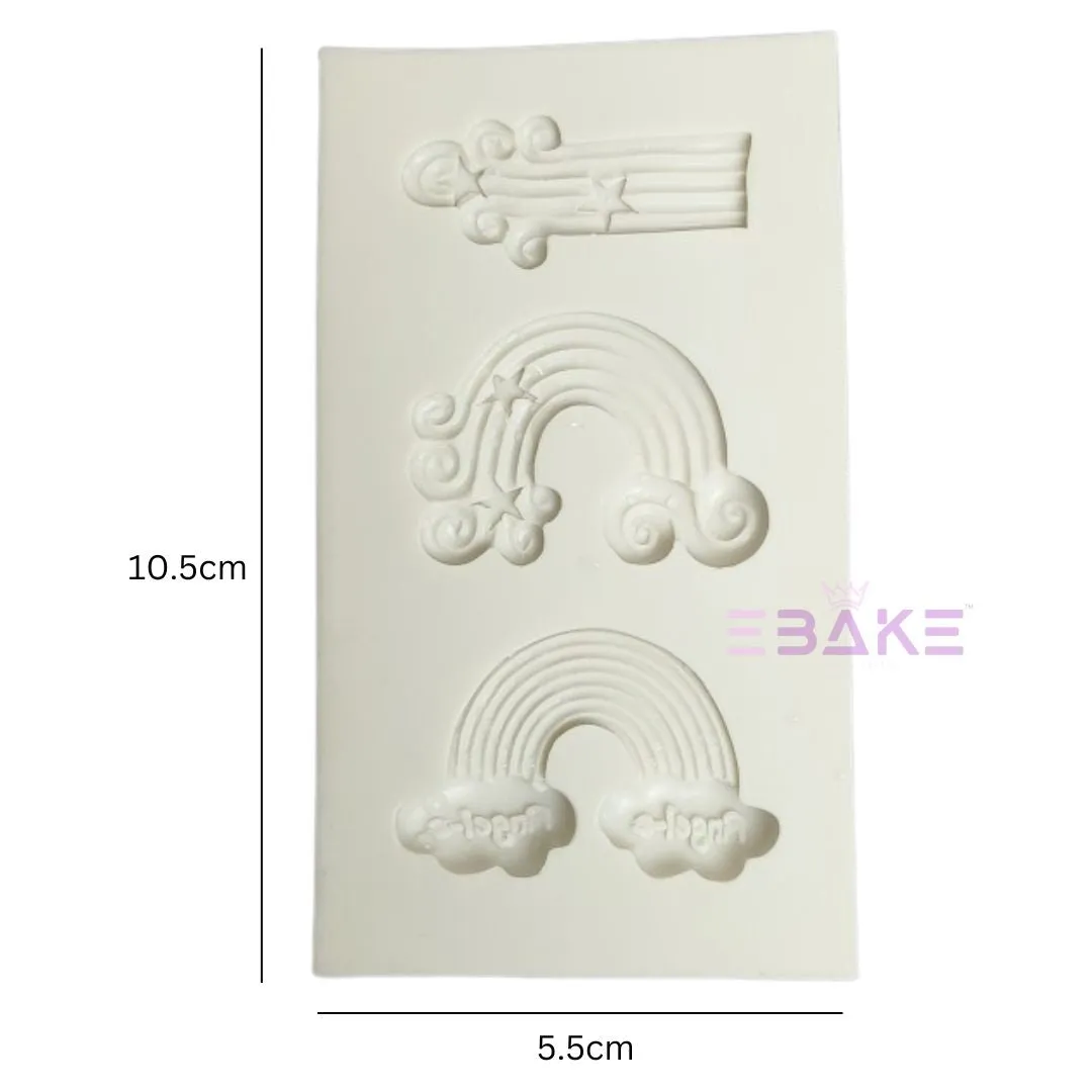 Rainbow Silicone Fondant Mould Small