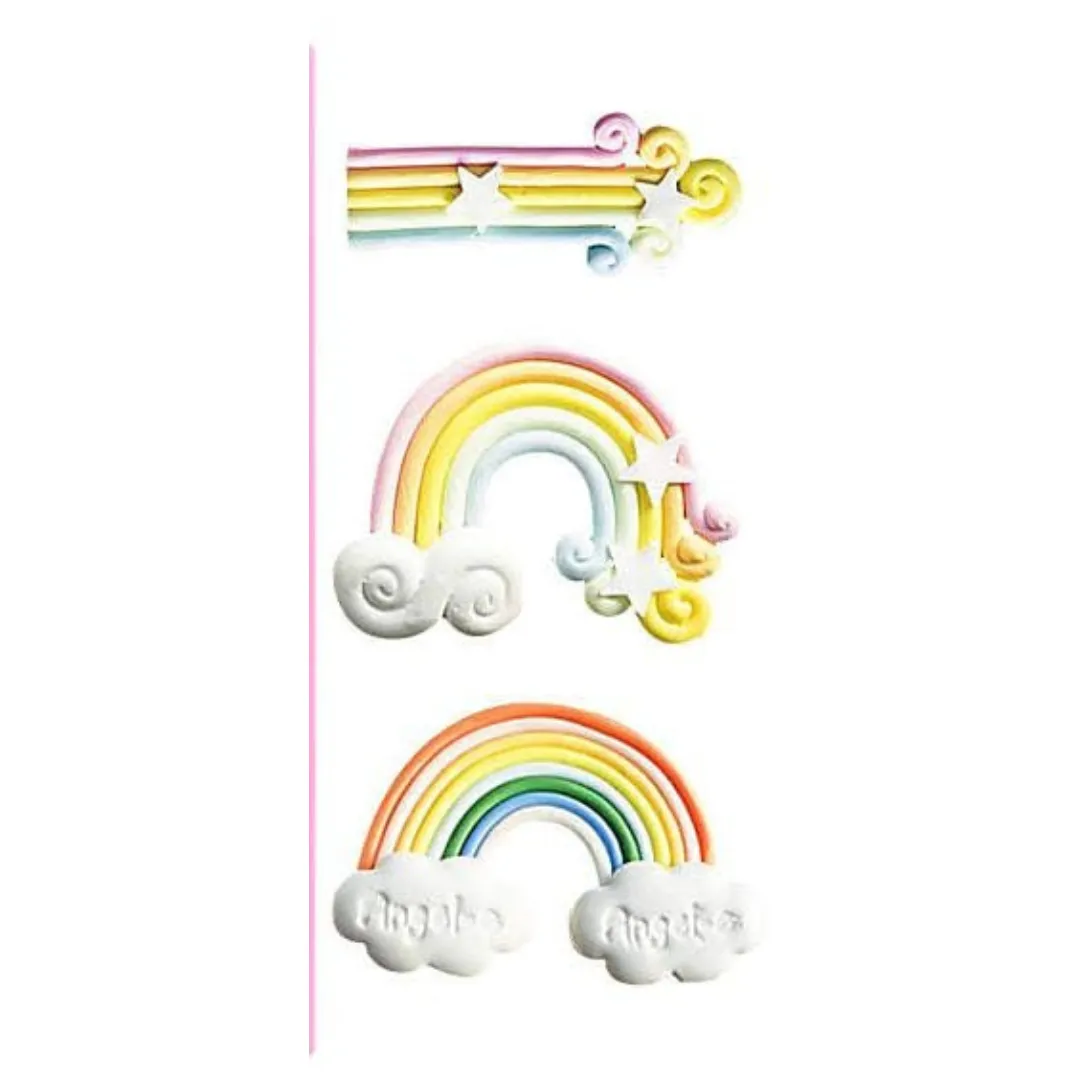 Rainbow Silicone Fondant Mould Small