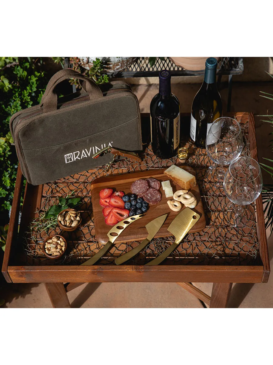 Ravinia Travel Cheese Knife Set and Case