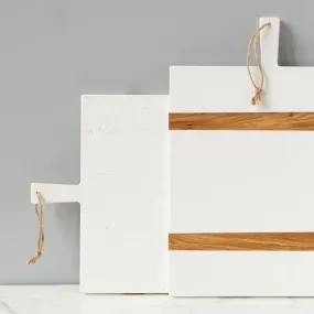 Reclaimed Wood Charcuterie Board in White