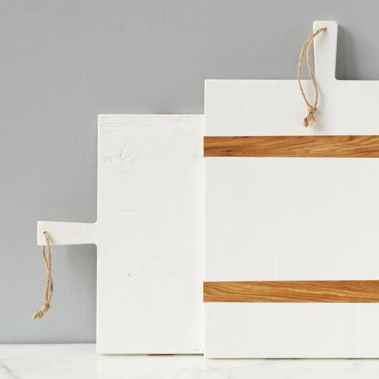 Reclaimed Wood Charcuterie Board in White