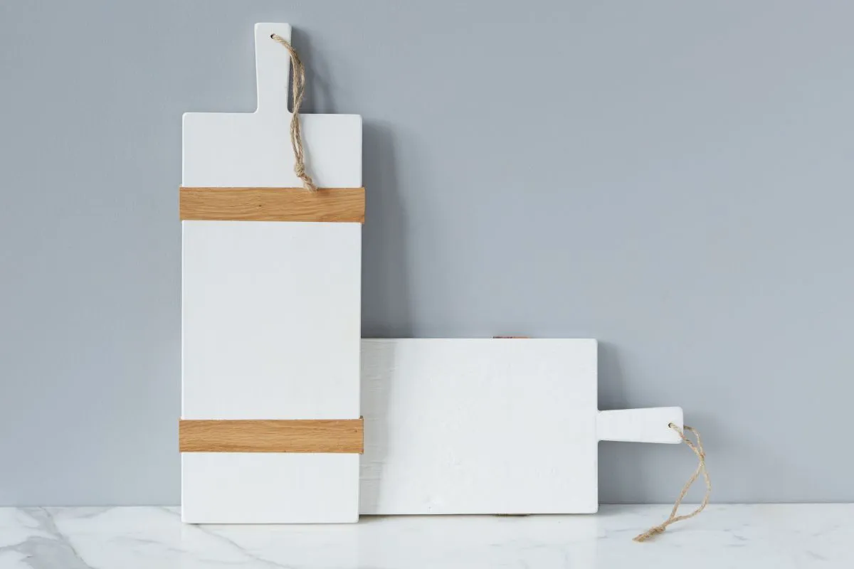 Reclaimed Wood Charcuterie Board in White