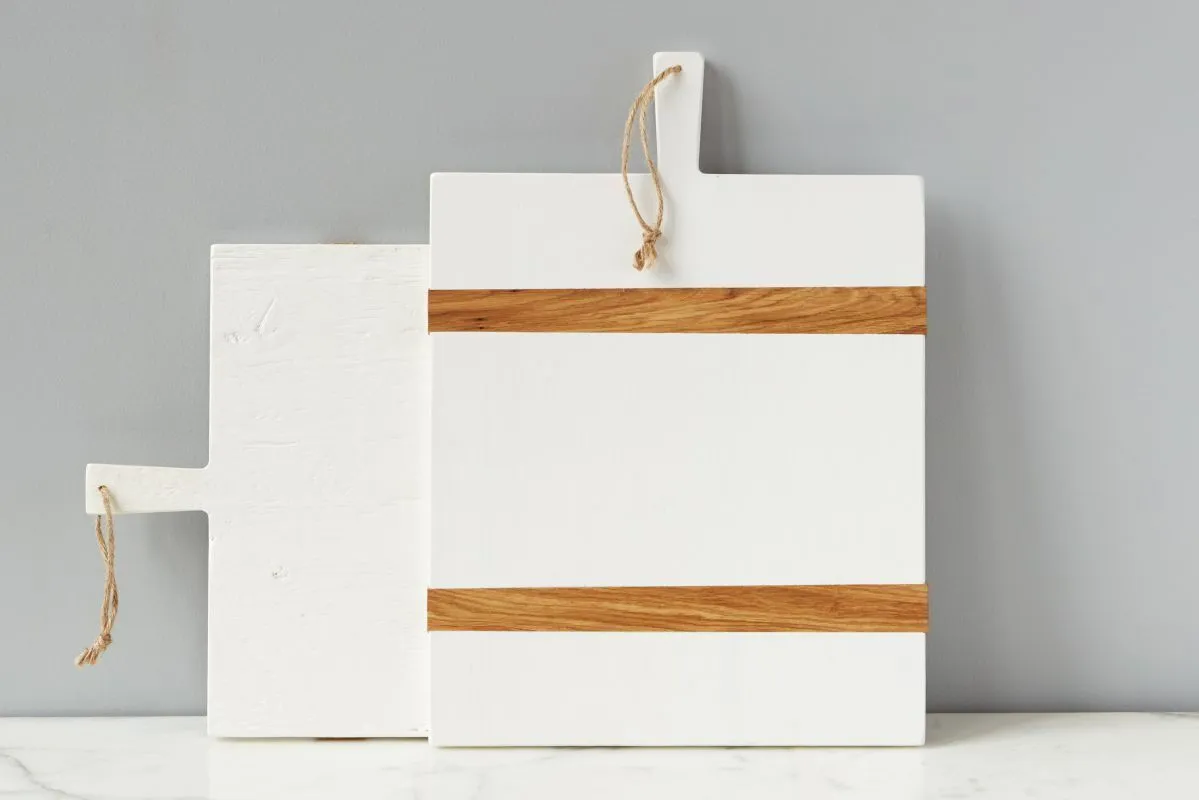 Reclaimed Wood Charcuterie Board in White