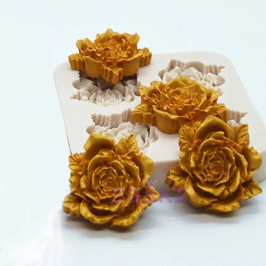 Roses Silicone Fondant Mould Small