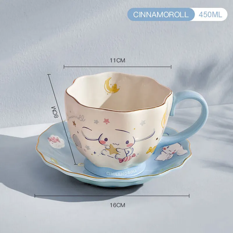 Sanrio Ceramic Coffee Cup & Saucer Set
