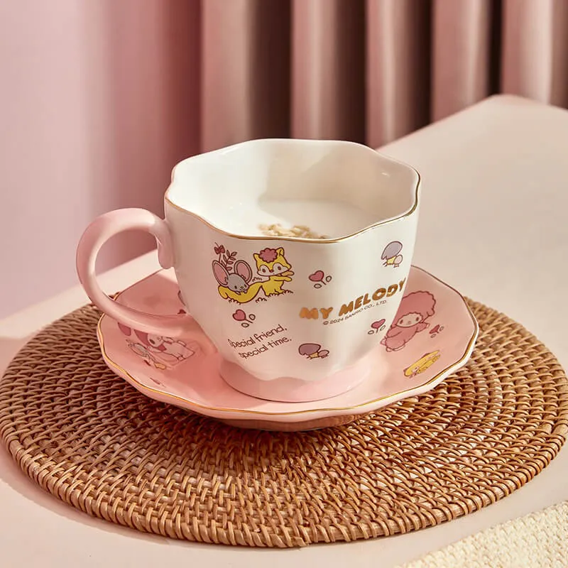 Sanrio Ceramic Coffee Cup & Saucer Set
