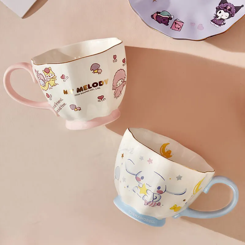 Sanrio Ceramic Coffee Cup & Saucer Set
