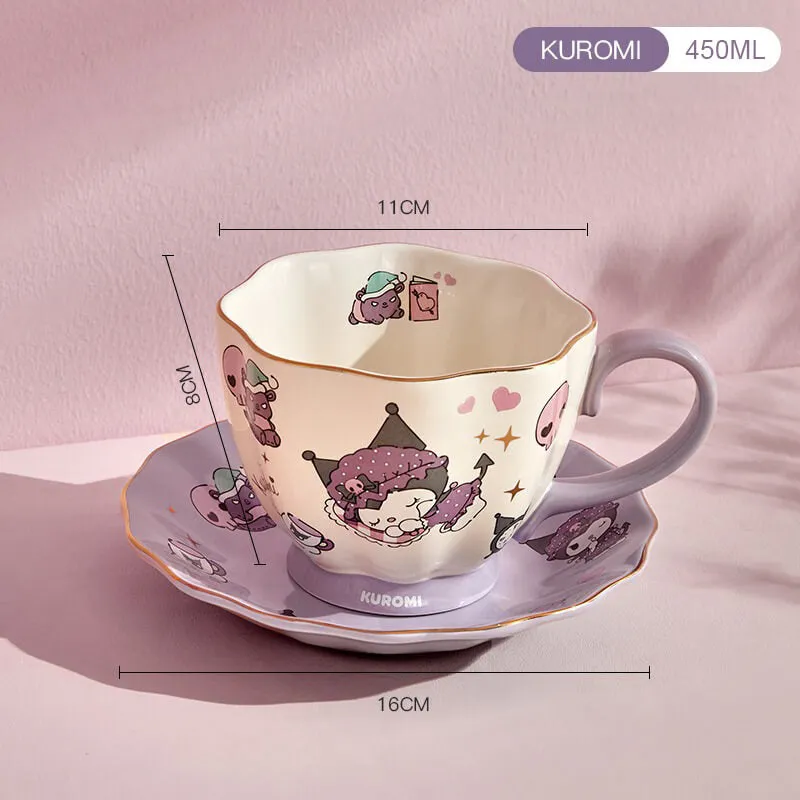 Sanrio Ceramic Coffee Cup & Saucer Set