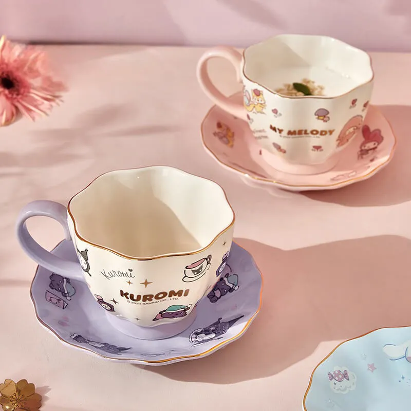 Sanrio Ceramic Coffee Cup & Saucer Set