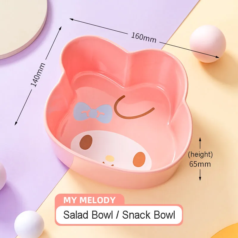 Sanrio Character Die-cut Face Snack Bowls