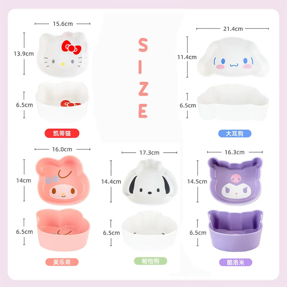 Sanrio Character Die-cut Face Snack Bowls