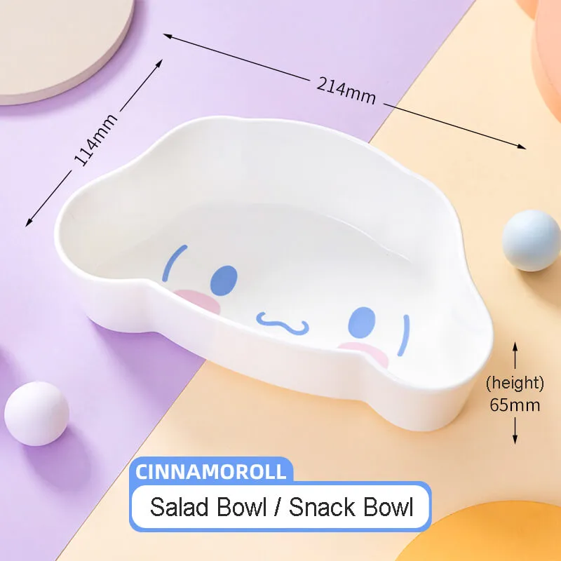 Sanrio Character Die-cut Face Snack Bowls