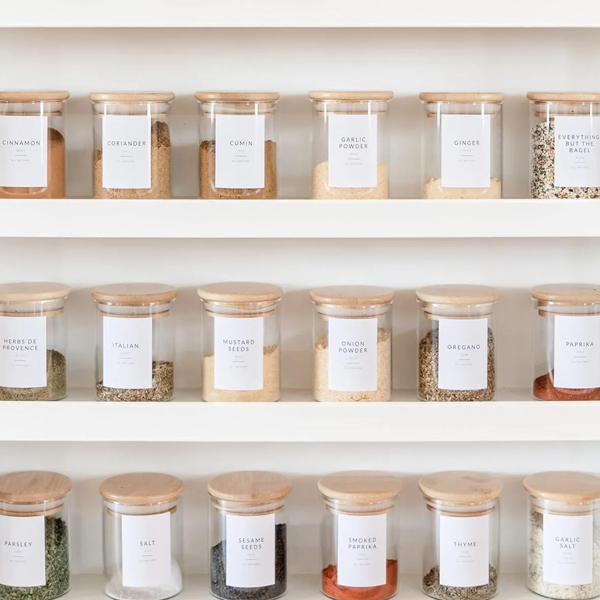 Spice Labels for Jars