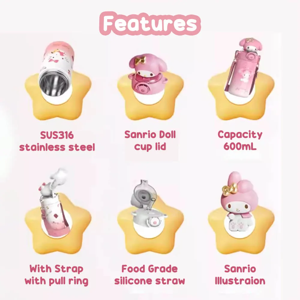 Sunshine Sanrio Doll Thermos Bottle 600mL