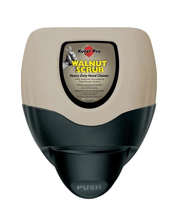 Walnut Scrub with Natural Scrubers Heavy Duty Hand Cleaner, 2000 mL Refill (1)   Dura View Dispenser (1) Kutol Pro 47DV2 Starter Kit
