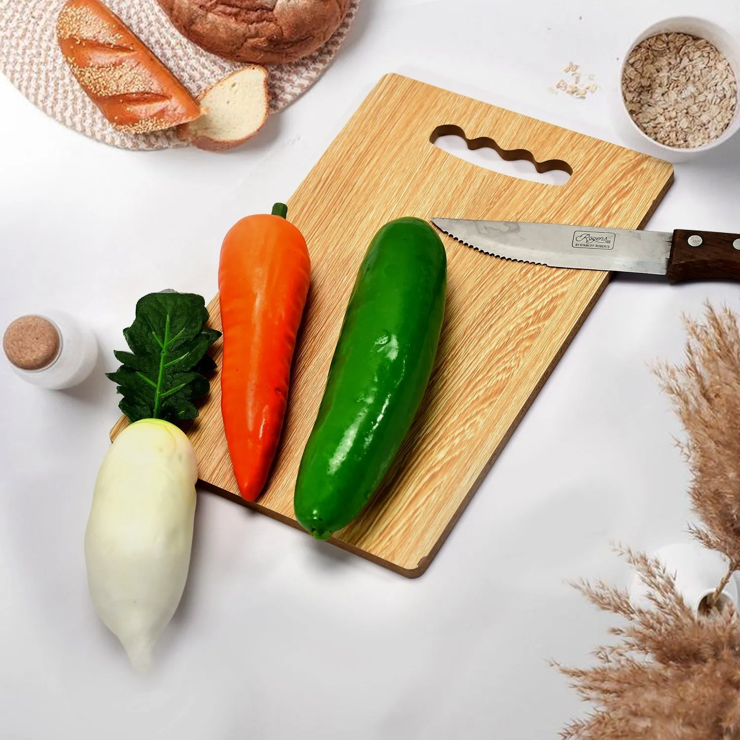 Wooden Chopping Board 26x17 Chopping Vegetable & fruits For Home & Kitchen Use
